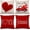 Valentines-01, variant on Happy Valentines Day Pillow Covers 12x20 Set of 4 Red Love Heart Throw Pillow Covers Home Outdoor Sofa Couch Cushion Covers Wedding Anniversary Pillow Covers Pillow Cases(12Inches)