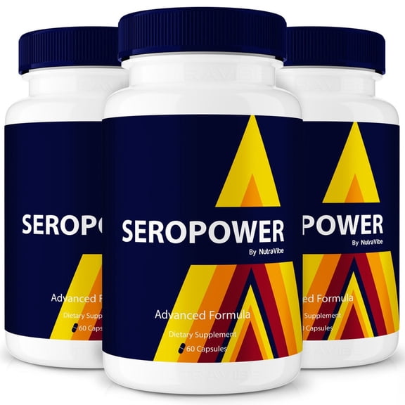 (3 Pack) SeroPower Capsules - Official Sero Power Pills to Maintain Overall Health, All Natural Blood Formula For Healthy and Stable Levels, Glucovin Review (180 Capsules)