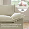 thumbnail image 5 of 102" Modern 3-Seater Sofa with Storage, Tool-Free Assembly for Living Room Apartment, Beige, 5 of 6