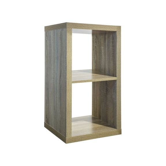 Juggernaut Storage 2-Cube Storage Organizer, Natural Oak