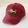 thumbnail image 2 of TAIAOJING Toddler Boys Hat Children Baseball Cap Summer Cartoon Prints Caps Car Girls Trucker Kids Sun Kids Hat Breathable 2-8Y, 2 of 4