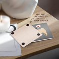 thumbnail image 4 of 3drose, Tan Pug Loves You, Set of 4 Ceramic Tile Coasters, 4 of 7