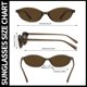 thumbnail image 3 of Gafas de Sol Retro Ovaladas de Ojo de Gato UV400 para Mujer 3 Pack CL009, 3 of 6