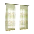 thumbnail image 4 of Lssam Light Green Sheer Curtains Panel, Semi Transparent Voile Rod Pocket Sheer Window Drapes for Bedroom Bed Canopy Living Room Dining Wedding Party Backdrop, 4 of 4