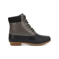 thumbnail image 3 of TOMMY HILFIGER Mens Gray Color Block Cushioned Collar Waterproof Padded Colins 2 Round Toe Lace-Up Duck Boots 7 M, 3 of 3
