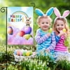 Hqlecpe Easter Decorations Garden Banner Ornaments Spring Outdoor Decoration Banners Easter Bunny Decoration Banners Gardening Decoration Banners