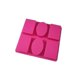 thumbnail image 5 of Silicone Soap Mold 6 Molds Of Flower Emboss Pattern Oval Rectangle, 5 of 5