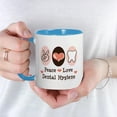 thumbnail image 3 of CafePress - Peace Love Dental Hygiene Mug - 11 oz Ceramic Mug - Novelty Coffee Tea Cup, 3 of 3