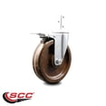 thumbnail image 2 of 6 Inch High Temp Phenolic Swivel 7/8 Inch Square Stem Caster Total Lock Brake, 2 of 2