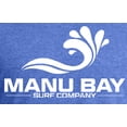 thumbnail image 2 of Manu Bay Surf Company Mens WHITE LOGO Surfer Triblend T-shirt, Extra Small Red Frost, 2 of 3