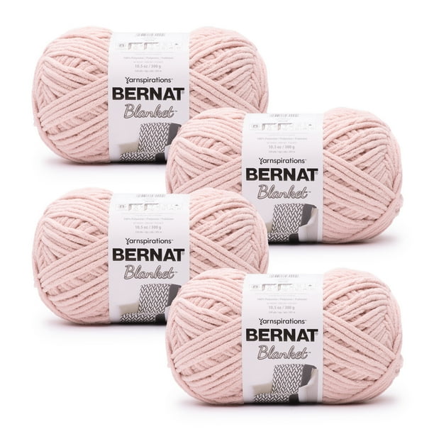 Bernat® Blanket™ 6 Super Bulky Polyester Yarn, Pink Dust 10.5oz/300g