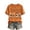 Brown #0168, variant on Women's Fall Halloween Thanksgiving Christmas Graphic T-Shirt Seasonal Holiday Short Sleeve Crew Neck Casual Tee