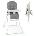 thumbnail image 1 of Gymax Foldable High Chair Easy Clean Compact Highchair w/ Removable Adjustable Tray Gray, 1 of 10