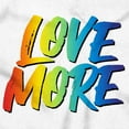 thumbnail image 2 of Love More LGBT Gay Pride Rainbow Unisex Fleece Graphic Zip Up Hoodie Brisco Brands 3X, 2 of 5