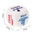 thumbnail image 5 of Opvise 25MM Housework Dice Fun Chore Assignment Game Six-sided Patterned Rounded Corner Cute Family Housework Dice, 5 of 7