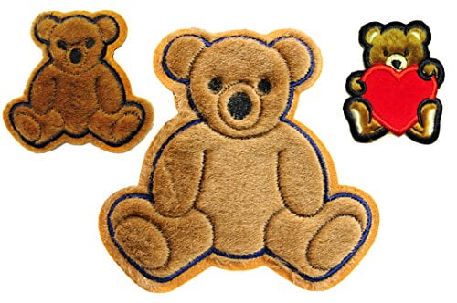 teddy bear embroidered patch