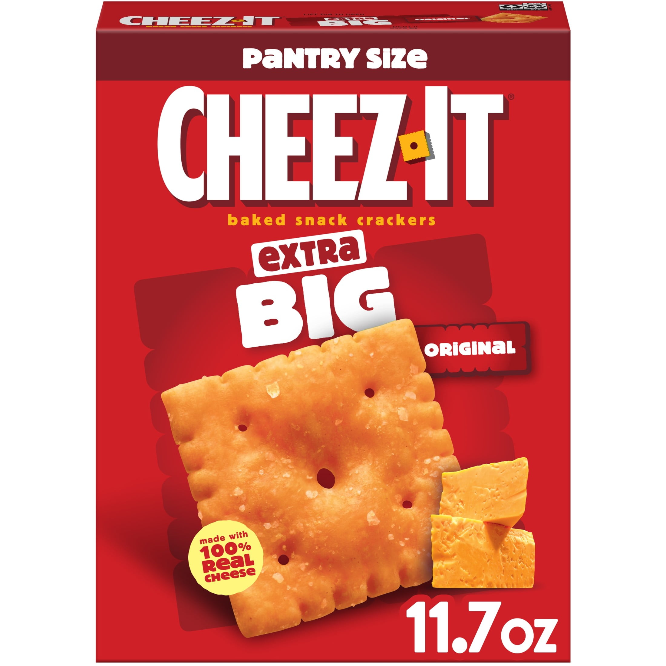 Cheez-It Original Cheese Crackers, Baked Snack Crackers, 2 Count