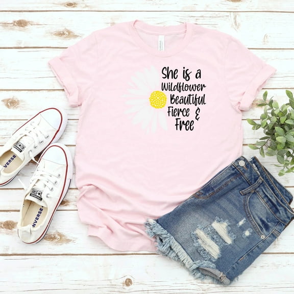 Daisy Shirt, Wildflower Boho Shirt, Floral T-Shirt, Summer Shirt Daisy