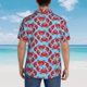 thumbnail image 4 of Fotbe Cartoon Crabs Camisa Hawaiana para Hombre Unisex – Camisa Casual de Verano con Botones de Manga Corta de Algodón y Lino,XX-Large, 4 of 7