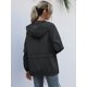 thumbnail image 4 of Impermeables para Mujer, Impermeables, Resistentes Al Viento, Ajustables, con Capucha y Bolsillos. Negro S, 4 of 9