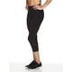thumbnail image 1 of Pantalones deportivos de compresión Reebok Capri con costuras para mujer, negro, XS, 1 of 6