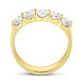 thumbnail image 4 of London Fine Jewelry Diamond 5 Stone Anniversary Rings for Women on Solid 14K Gold, 4 of 7