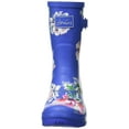 thumbnail image 2 of Joules Women's Molly Welly Blue Multi Florals Size 6 Mid Height Rain Boot (Blue Multi Florals, 6), 2 of 7