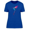 thumbnail image 2 of Smartprints Womens Graphic Tee - Colorful Silhouette Of Hummingbird - Regular Fit 100% Cotton, 2 of 3
