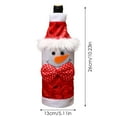 thumbnail image 3 of TIELUTT Christmas Decoration Bottle Set Hotel Table Decoration Red Bag Cartoon Old Man Boxes for Moving of to Bags for 2 Bottles Christmas Bottle Suitcase Insert, 3 of 5