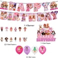 thumbnail image 2 of Roblox birthday party decoration set, equipped with Happy Birthday banners, latex balloons, Cake topper/Supercake topper supplies, 2 of 6