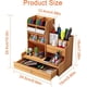 thumbnail image 2 of Organizador de escritorio de madera TUNC gran capacidad bricolaje con cajón color cereza, 2 of 5
