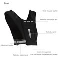 thumbnail image 5 of Running Phone Holder Vest, Chest Phone Holder Training Reflective Running Vest Adjustable Waistband Sport Jogging Vest, 5 of 5