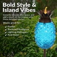 thumbnail image 3 of Sunnydaze Tropical Pineapple Blue 3-in-1 Outdoor Torch Set with Adjustable Height (2 Count), 3 of 11