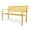 Yellow, variant on BOBOKY 50" Outdoor Bench Metal with Floral Back, Garden Bench Front Porch Bench for Yard Patio Entryway Park Outside, 800lb Capacity, 50"D x 24"W x 33"H,Yellow