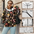 thumbnail image 6 of Uorisanigo Mushroom Womens Full Zip Hoodie with Pocket Lightweight Womens Hoodies Oversized Sweatshirts Size XS Loose Warm Workout Winter Clothes, 6 of 7