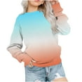 thumbnail image 2 of SGFCWSX Pullover for Toddler Kids Girls Long Sleeve Sweatshirts Warm Polyester Top Light Blue Size 3 Years, 2 of 7