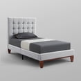 thumbnail image 6 of Bergren Light Grey Linen Bed - Button Tufted Full, 6 of 9