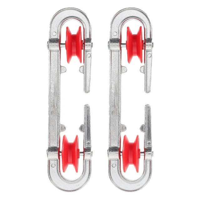 SHISUYAN 2pcs Clothesline Spreader for Outdoor and Indoor Use Clothes Line Separator Spreader Pulley Clothes Line Spreader Reusable Clothesline Divider