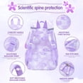 thumbnail image 4 of Mochila Alrisg Lovely, mochila escolar para niñas, 17 pulgadas, color morado, 4 of 7
