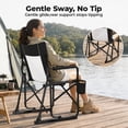 thumbnail image 3 of Alvantor Outdoor Folding Rocking Camping Chair, Portable Mesh Lawn Chairs with Comfortable Mesh Backrest, Waterproof Armrests and Sturdy Frame, 3 of 7