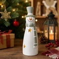 thumbnail image 4 of IPEWLEX Festive Snowman Holiday Decor with Star Hollowout & Accessories – Elegant Indoor Christmas Ornament for Living Room, Fireplace, Tabletop, and Gifting to Family & Decoration Enthusiasts, 4 of 5