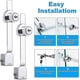 thumbnail image 4 of 4 Pcs Sliding Glass Door Ratchet Lock , Glass Door Lock , Cabinet Safety Lock For Glass Door Cabinet Display Drawer Cupboard Mail Box Door Showcase, 4 of 5
