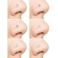 thumbnail image 4 of Body Jewelry Women's Stainless Steel 22G Crystal Stud Nose Rings, 6 pack Set, 4 of 5