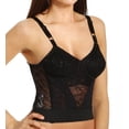 thumbnail image 2 of Women's Rago 2202 Lacette Longline Wireless Expandable Cup Bra (Black 38B), 2 of 4