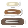 thumbnail image 3 of 3 pcs Duckbilled Hair Clips Flat Claw Hair Clips Women Hair Clips Decorative Hair Clips, 3 of 9
