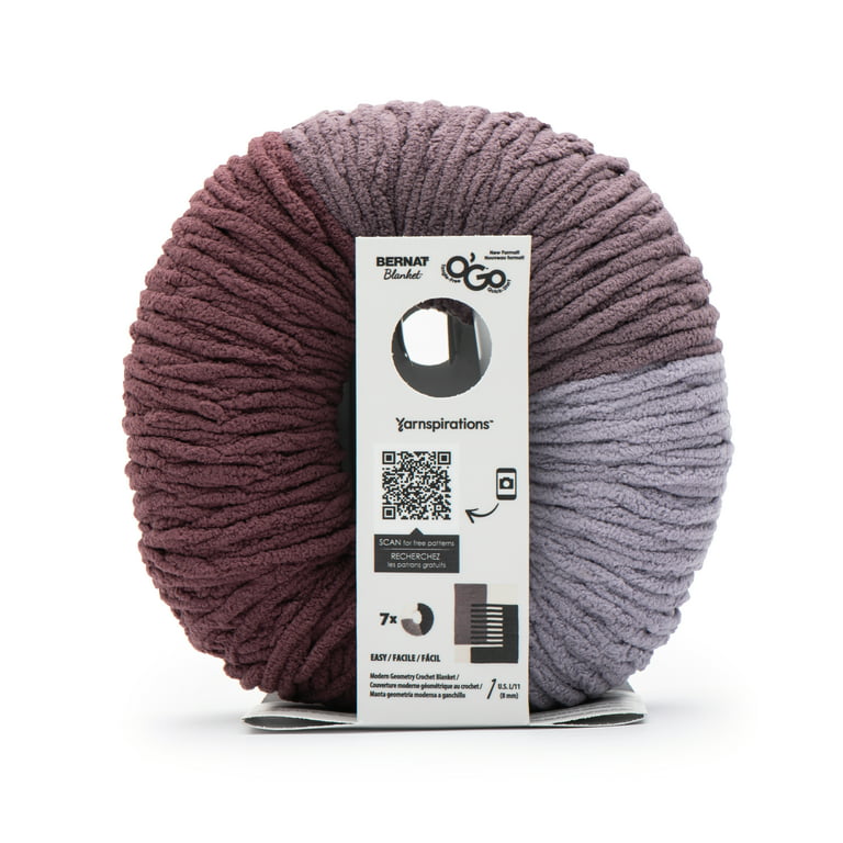 Bernat Yarn Bernat Blanket #6 Super Bulky Polyester Yarn, Purple