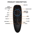 thumbnail image 4 of Air Mouse G10BTS Inalámbrico Compatible con Bluetooth Giroscopio de 6 ejes Control remoto inteligente de 17 teclas FLhrweasw  Nuevo, 4 of 6