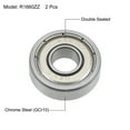 thumbnail image 2 of R1660ZZ Ball Bearings Z2 6mmx16mmx5mm Double Sealed Chrome Steel 2pcs, 2 of 4