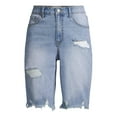 thumbnail image 3 of Jordache Vintage Women's Cris High Rise Bermuda Shorts, 3 of 8