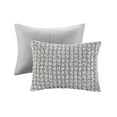 thumbnail image 5 of Gracie Mills Hydra Comforter Set 3 Piece Stripe Ruched Soft White GRACE-15836, 5 of 5
